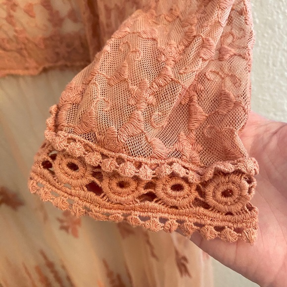 Boho Lace Sheer Kimono - Picture 3 of 5